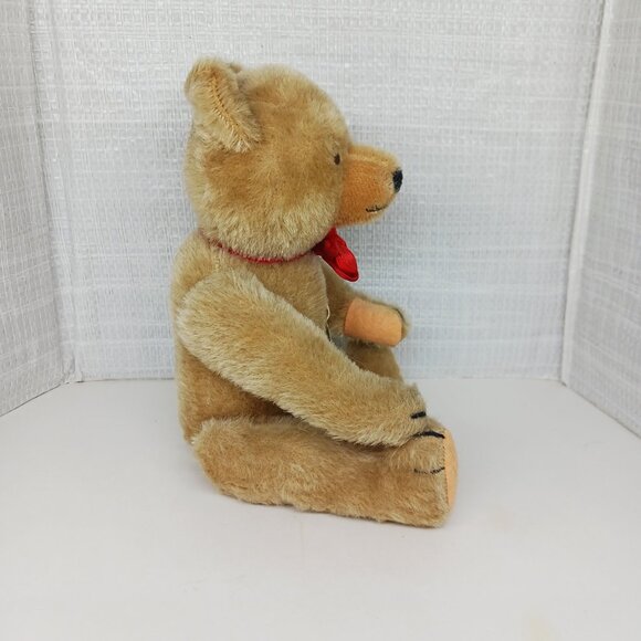 Vintage 1960-1970s Plush 10" Hermann Teddy Bear, Paper tags, Working Growler - Picture 6 of 16